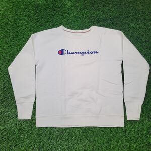 Champion Script Logo Sweatshirt Mens Medium (Tagged Large) Y2K Style